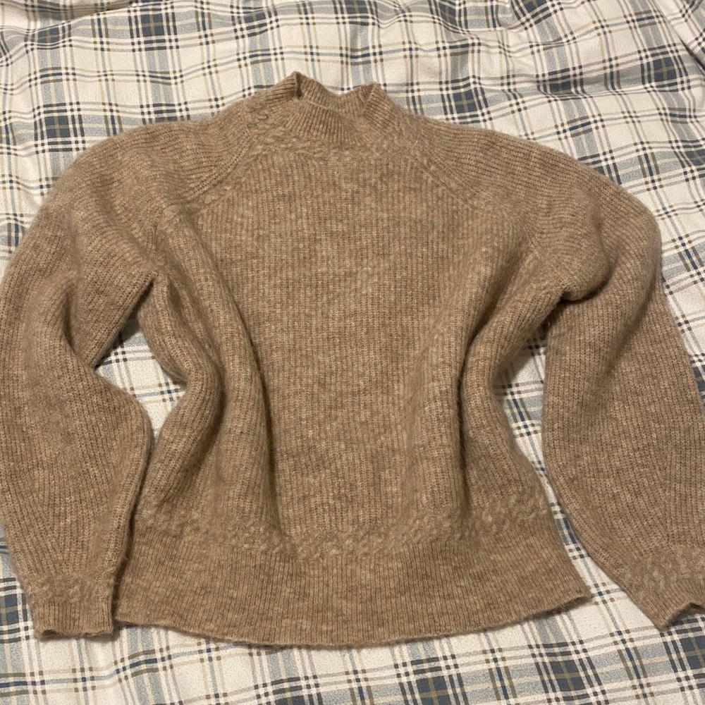 Sezane Otis Jumper S Mottled Beige - Picture 2 of 6